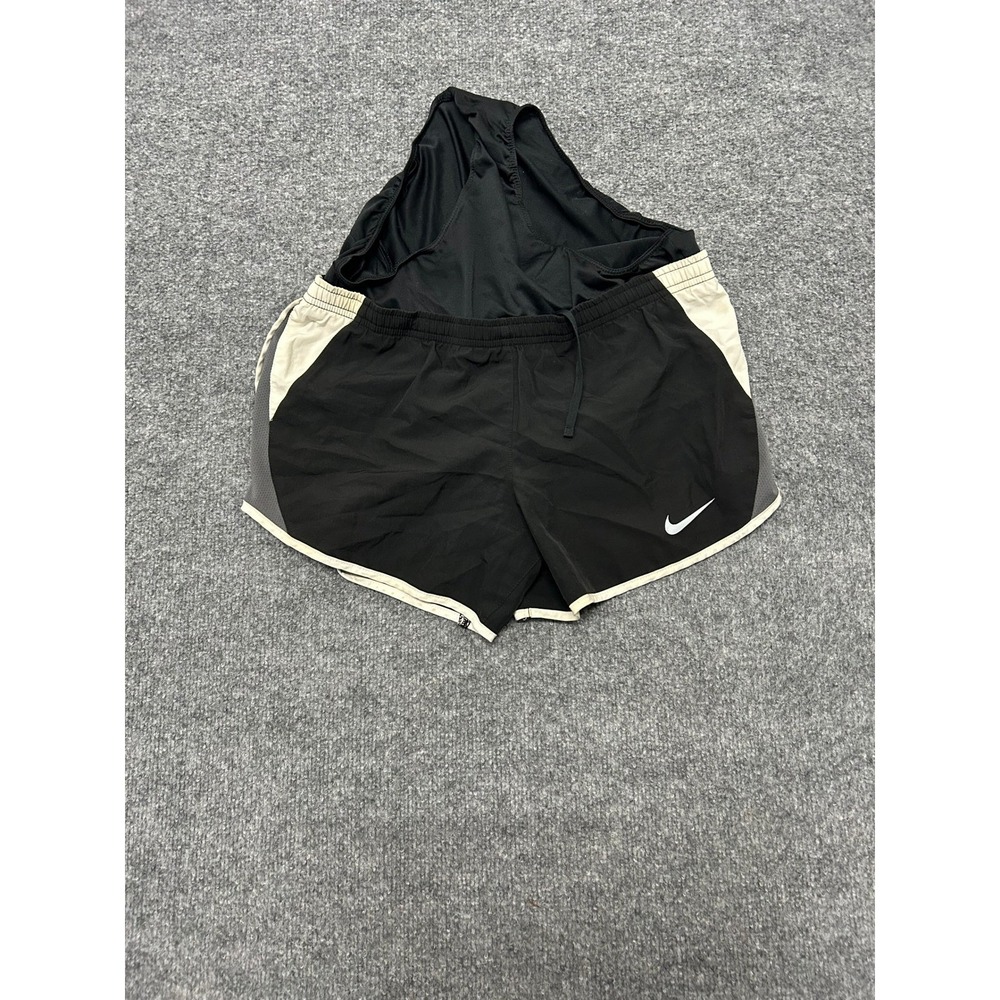 Nike Shorts Womens Size S Black Dri-Fit Running Athletic Contrast Trim 88699